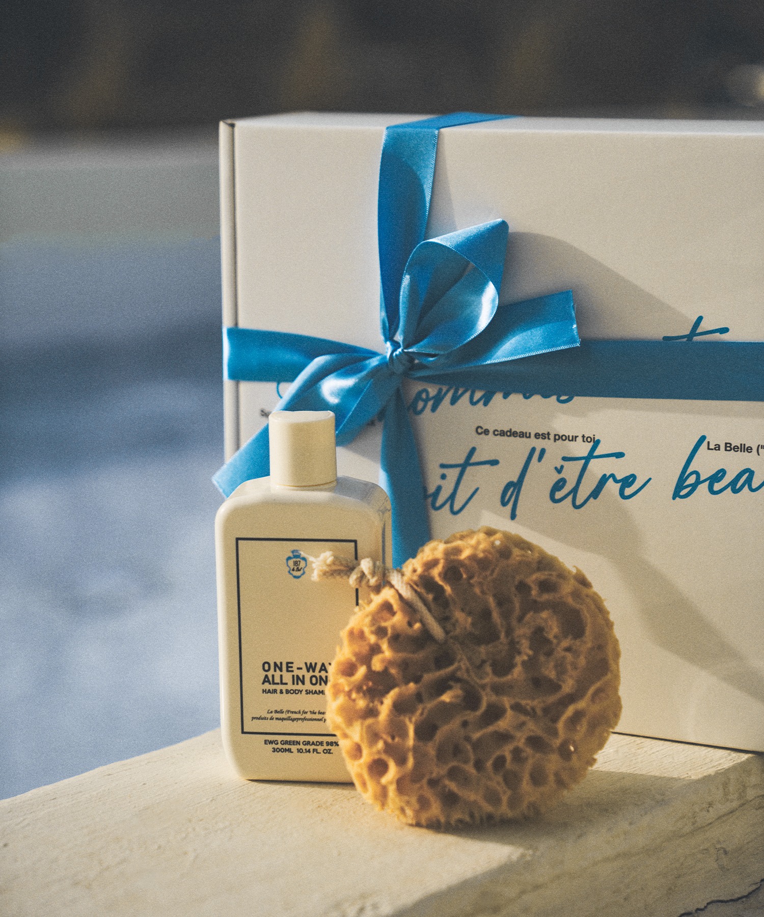 PERFECT SHOWER SET (ALL IN ONE HAIR&amp;BODY &amp; SEA SPONGE)
